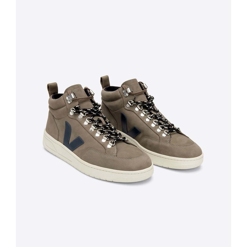 Veja RORAIMA NUBUCK Men's High Tops Taupe | CA 111YXF